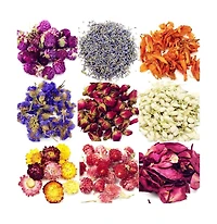 Gnuadz 9 bags Dried Flowers Set for Candle Making Soap Diy