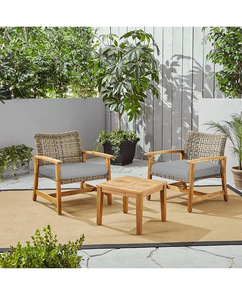 Aoodor Outdoor Chair Cushion W24''xD24'' Soft, Fade-resistant Polyester, Removable Cover with Hidden Zipper, Adaptable Secure Ties