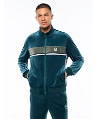 Sergio Tacchini Men's Forato Velour Track Jacket