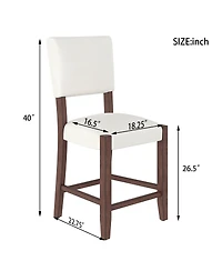 Rainsken Mid Century Modern Bar Stools Set of 2