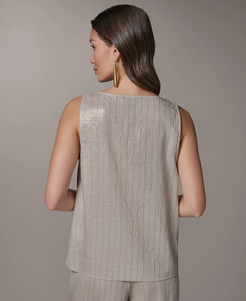 Donna Karan New York Women's Sleeveless Cowl Neck Top