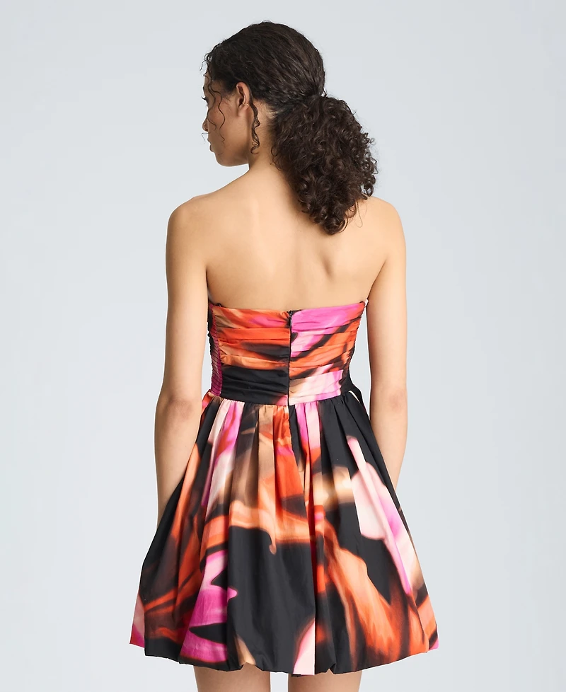 Kenneth Cole Women's Printed Strapless Mini Dress