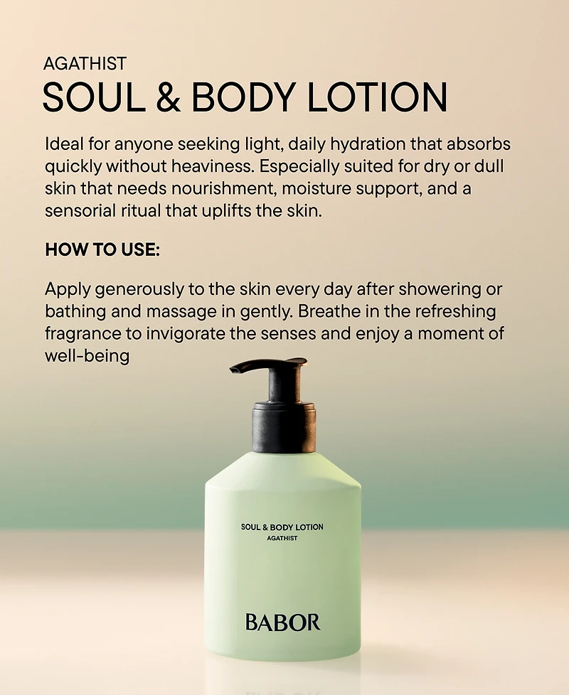 Babor Soul and Body Agathist Body Lotion, 8.4 oz.