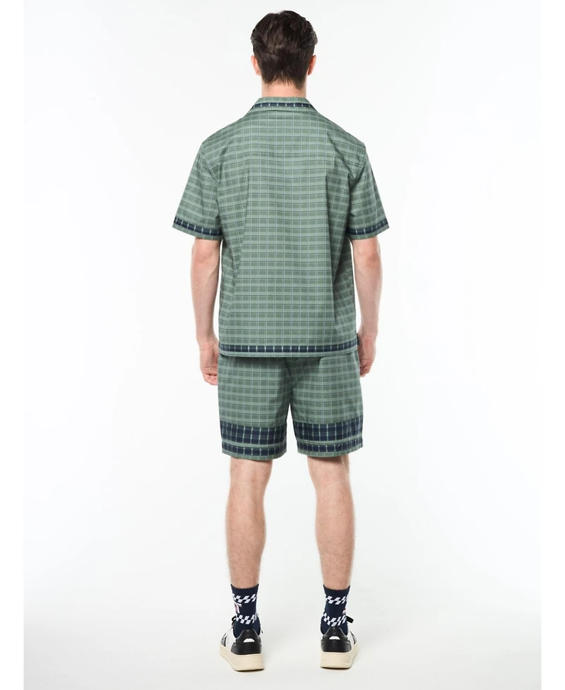 Sergio Tacchini Men's Quadretto Cabana Shirt