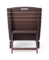 WestinTrends Outdoor Hdpe In-Pool Patio Chaise Lounge Chair With Wheels
