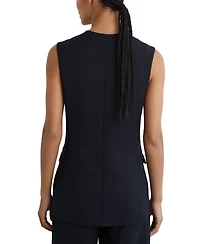 Reiss Women's Button-Through Longline Waistcoat