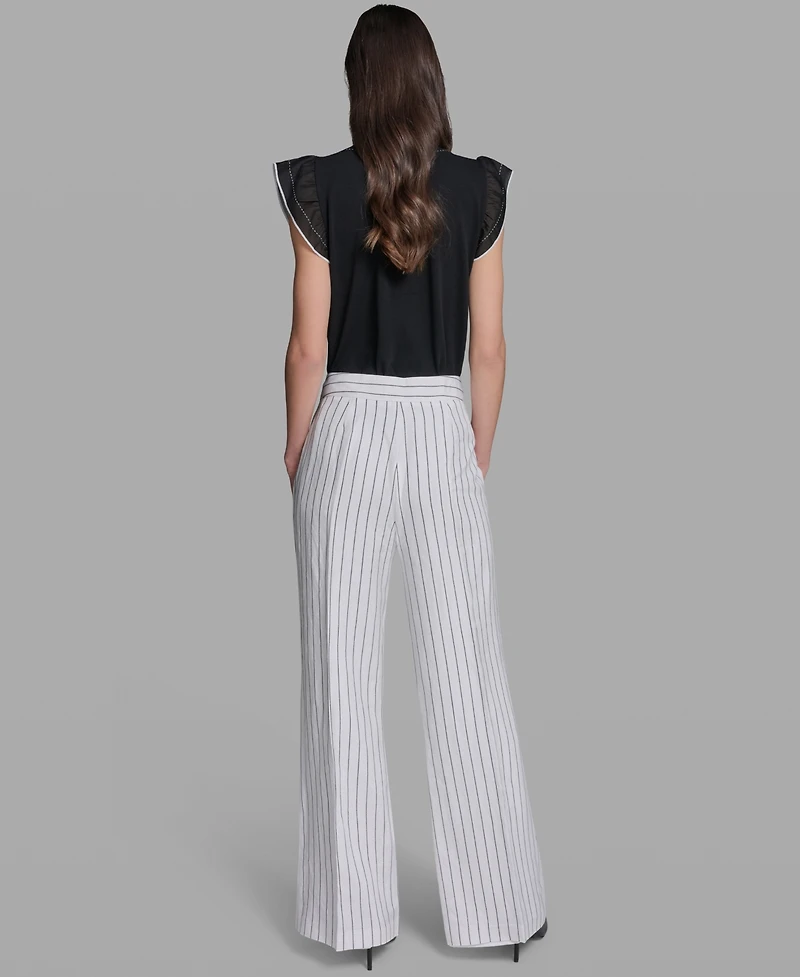 Karl Lagerfeld Paris Women's Striped Sailor Pants