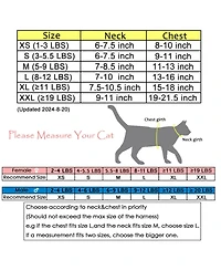 Aronkl Escape Proof Cat Harness Leash Set Breathable Mesh Adjustable Padded Vest For Walking