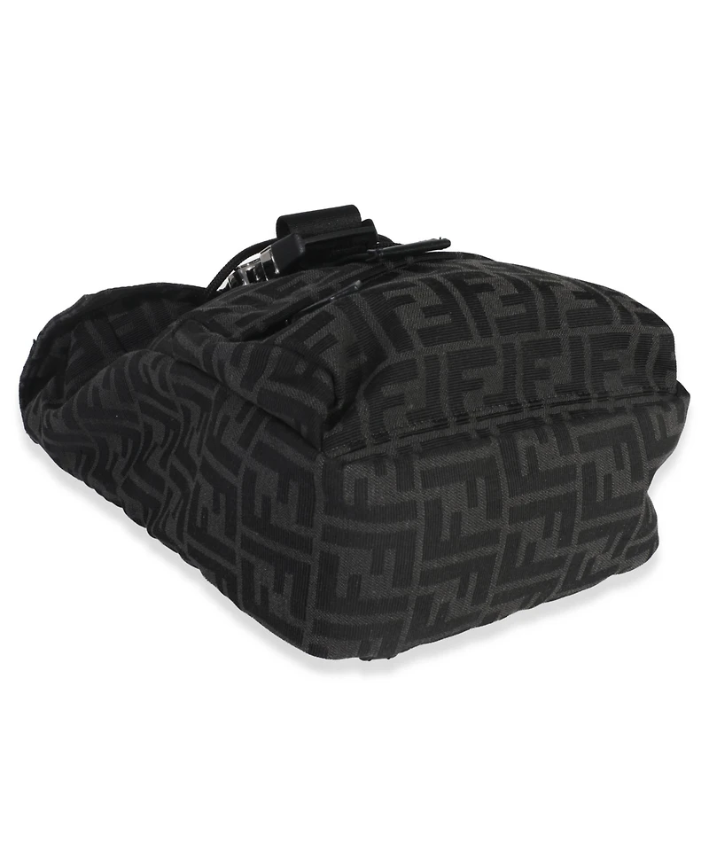 Pre-Owned Fendi Black Zucca Canvas Small Fendiness Crossbody Bag