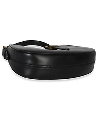 Pre-Owned Saint Laurent Black Smooth Calfskin Le Fermoir Hobo