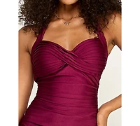 Emerald Sundae Juniors' Sweetheart Halter Neck Midi Dress