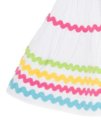 Rare Edition Baby Girls' Square Neck Dress With Diaper Cover