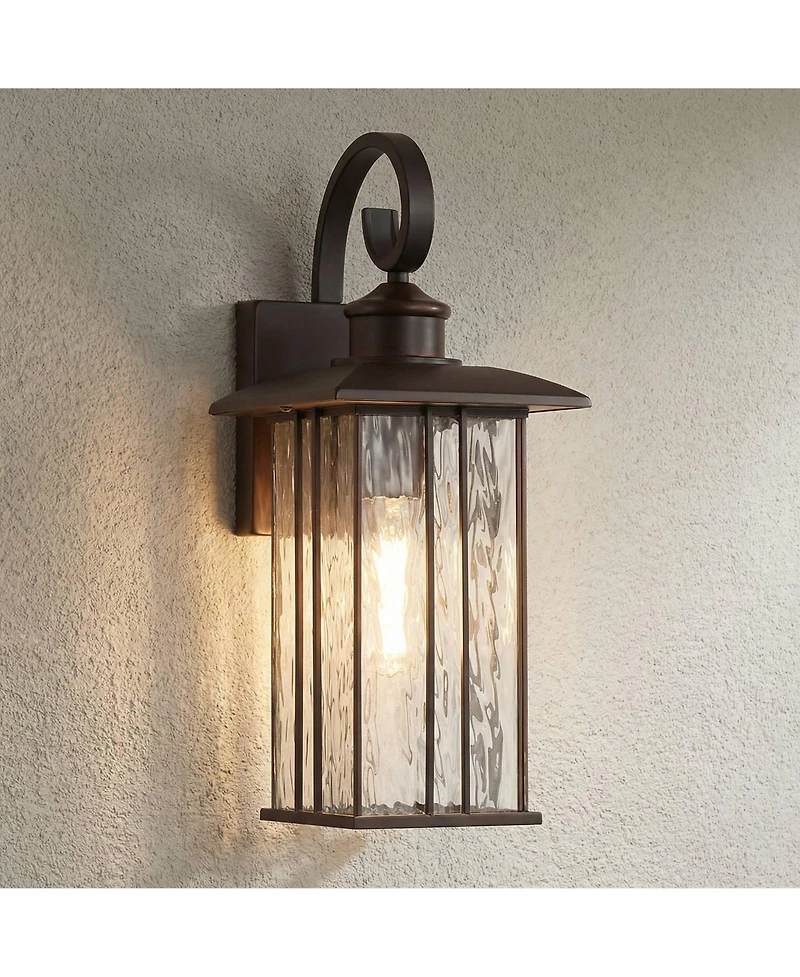 John Timberland Deaver Lantern Outdoor Wall Light