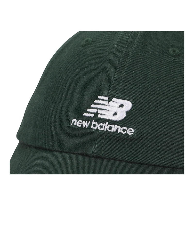 New Balance Men's Panel Stacked Logo Adult Black Hat