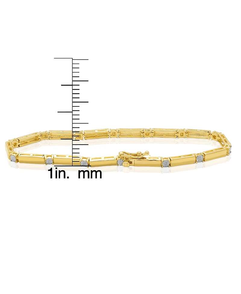Macy's Diamond Accent 0.005 ct. t. w. Line Laydown Bracelet