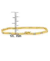 Macy's Diamond Accent 0.005 ct. t. w. Line Laydown Bracelet