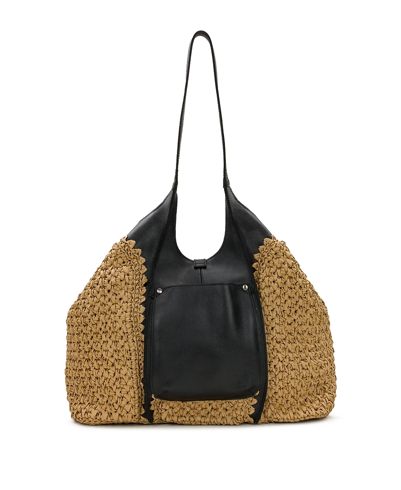 Patricia Nash Santorini Medium Woven Straw Satchel