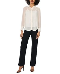Vince Camuto Women's Collar Neck Button Front Top