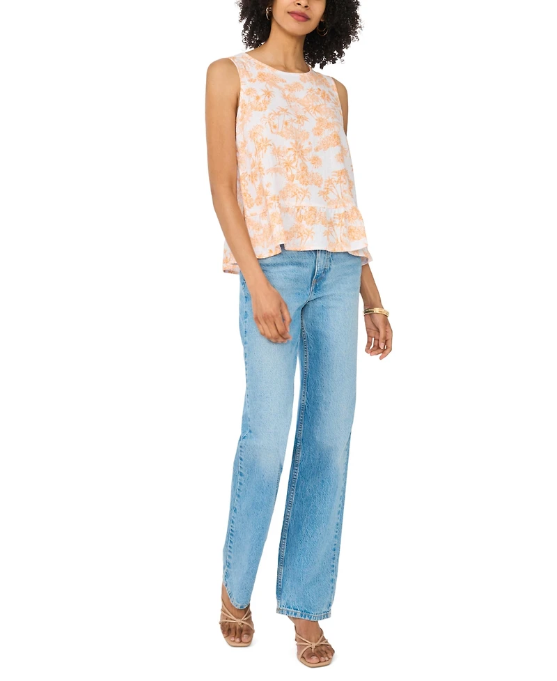 Vince Camuto Women's Peplum Crewneck Top