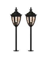 John Timberland Uvas 22 1/2" High Traditional Outdoor Landscape Path Lights Porch House Set of 2 Led Bulb Finish
