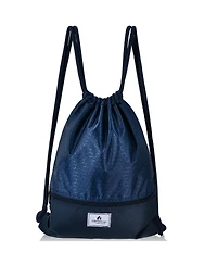 Sugift Drawstring Backpack String Bag with Zipper Pocket Foldable Design
