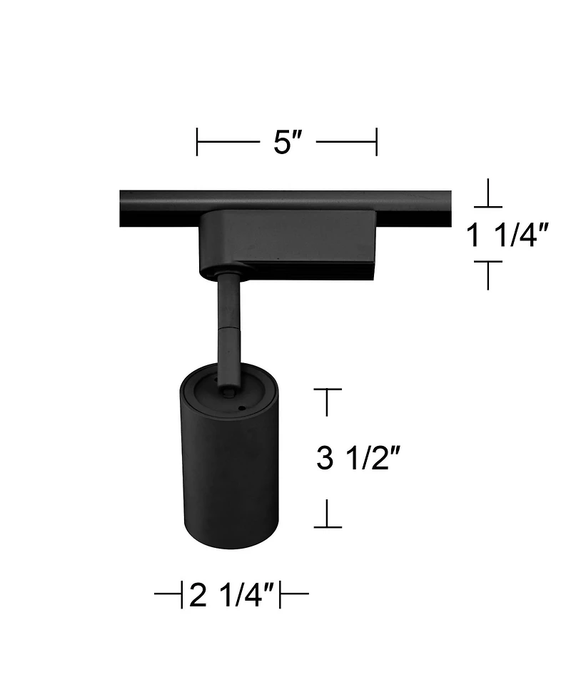 Pro Track 3 1/2"W Dimmable 8W Led Lightolier Cylinder Track Head