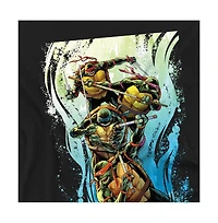 Logovision Men's Tmnt Cool Rainbow Warriors T-Shirt