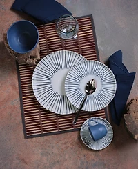 Porto Brasil Elemento Stoneware Dinner Plates, Set of 6