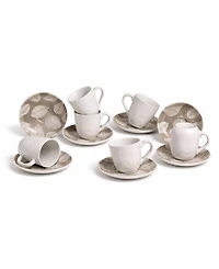 Porto Brasil Seiva 12 Pc. Espresso Cup and Saucer Set, Service for 6