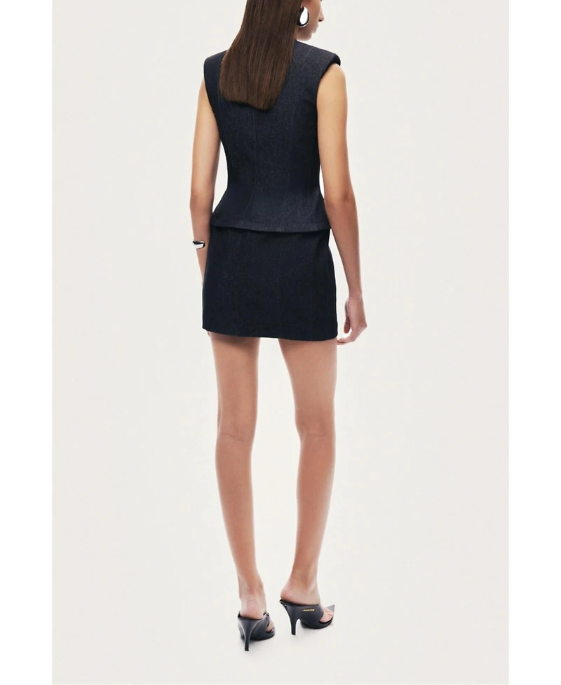 Nocturne Women's Sleeveless Tailored Mini Dress