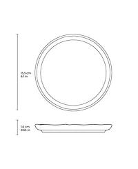 Porto Brasil Elemento Stoneware Bread Plates, Set of 6