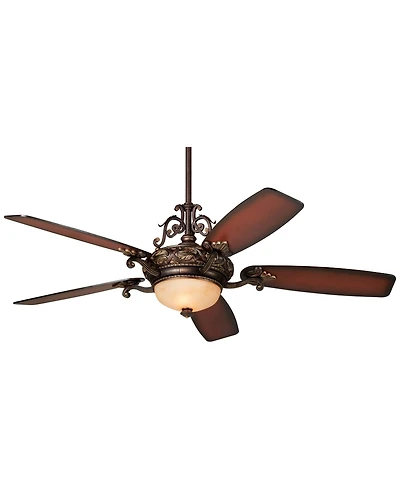 Casa Vieja 56" Casa Esperanza Teak Led Ceiling Fan with 18" Rod