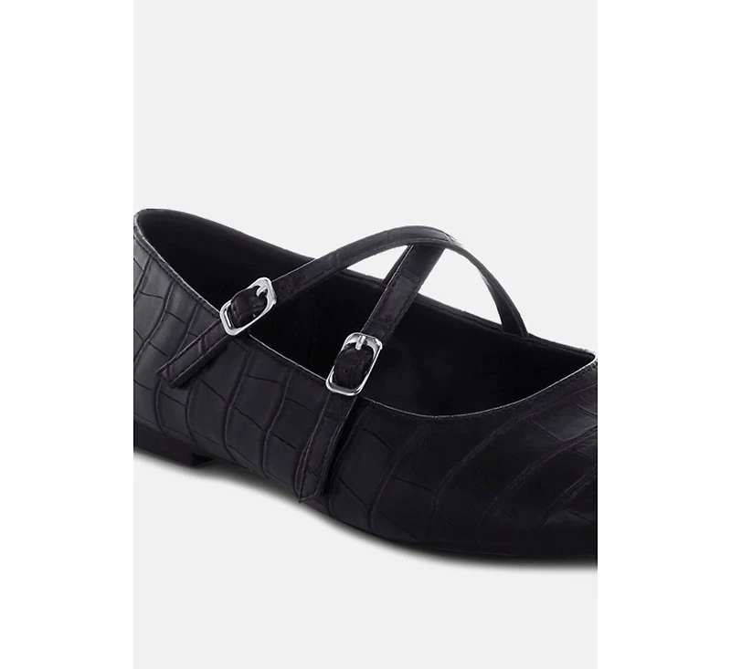 Rag and Co Womens Chirola Mary Jane Ballet Flats