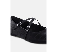 Rag and Co Womens Chirola Mary Jane Ballet Flats