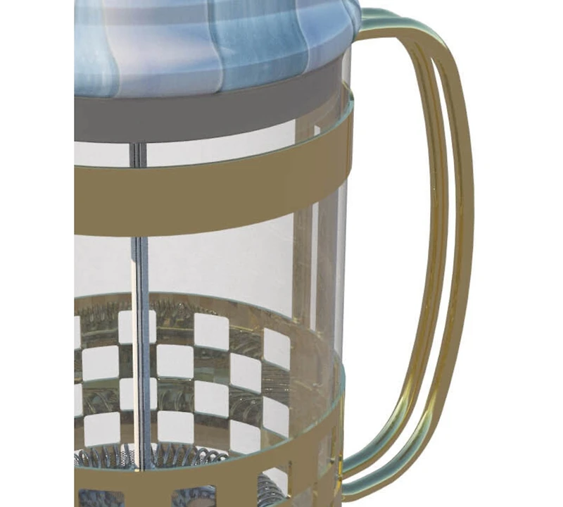 MacKenzie-Childs Sky Check French Press