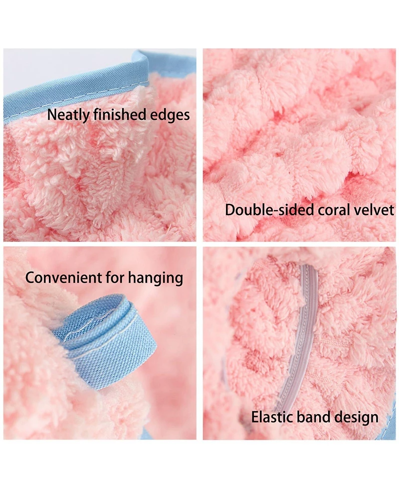 Aronkl Pet Towel Gloves Microfiber Absorbent Quick Drying for Dogs Cats 2 Pack