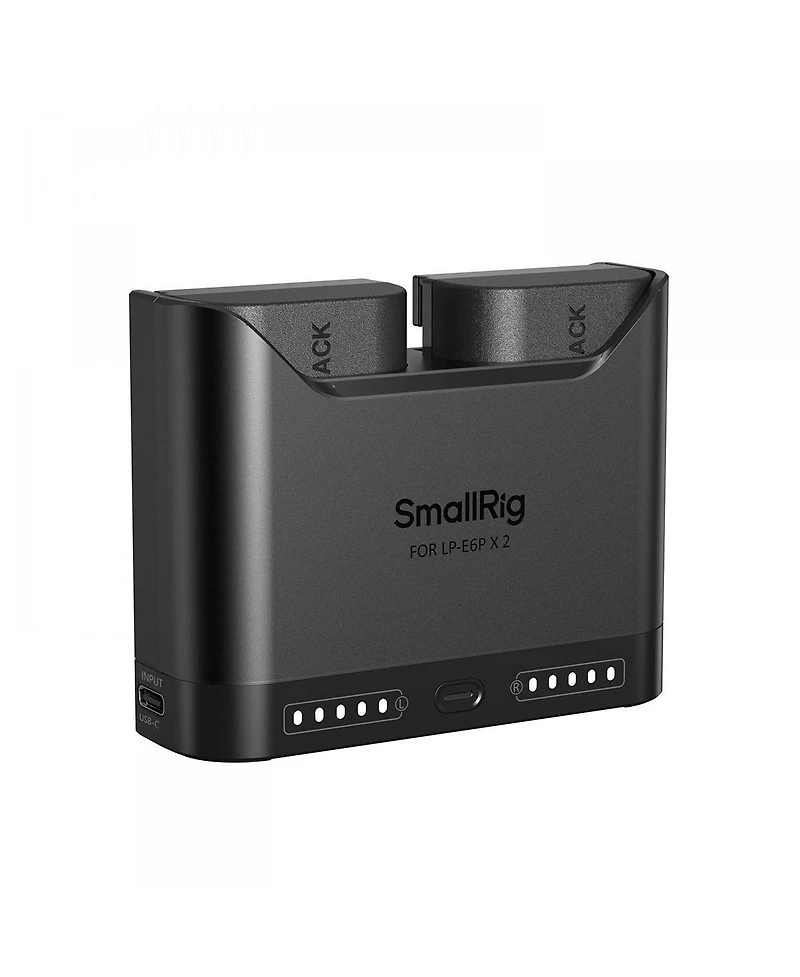 SmallRig 2x Lp-E6P 18.1Wh 7.2V 2520mAh Camera Battery with Dual Charger