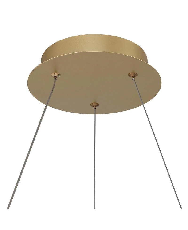 Possini Euro Design Cafferty Sanded Ring Pendant Modern Dimmable Led Fixture for Dining Room Kitchen Island