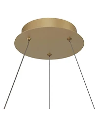 Possini Euro Design Cafferty Sanded Ring Pendant Modern Dimmable Led Fixture for Dining Room Kitchen Island