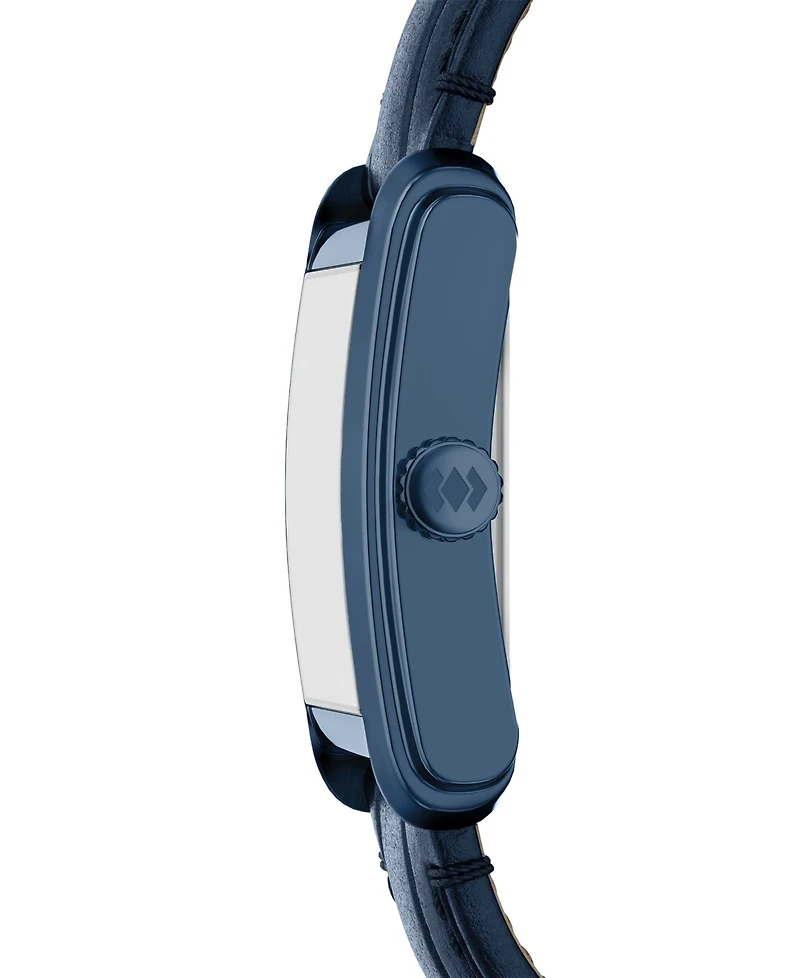 Fossil Men's Carraway Three-Hand Navy Croco Leather Watch, 30mm