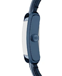 Fossil Men's Carraway Three-Hand Navy Croco Leather Watch, 30mm