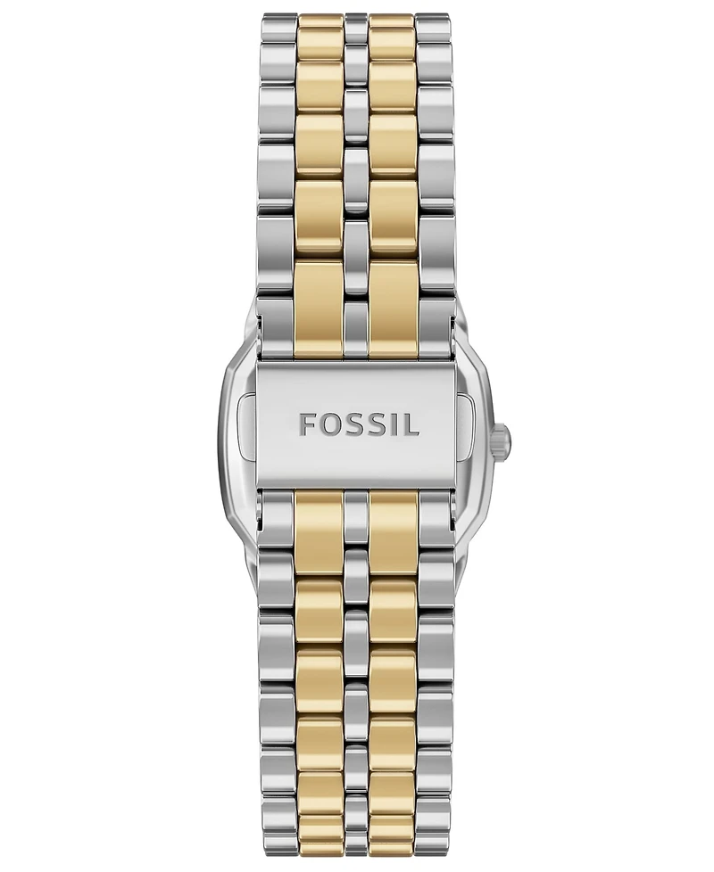 Fossil Women's Harlow Three-Hand Two-Tone Stainless Steel Watch, 27mm