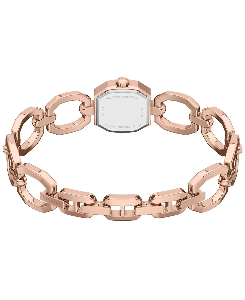 Fossil Women's Harlow Mini Two-Hand Rose Gold-Tone Stainless Steel Watch, 20mm