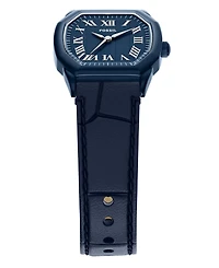 Fossil Women's Harlow Three-Hand Navy Leather Watch, 27mm