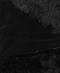 Cheer Collection Ultra Soft Faux Fur to Microplush Reversible Oversized Throw