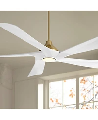 Possini Euro Design Possini Euro Eloquent Brass Led Ceiling Fan w/ Rod