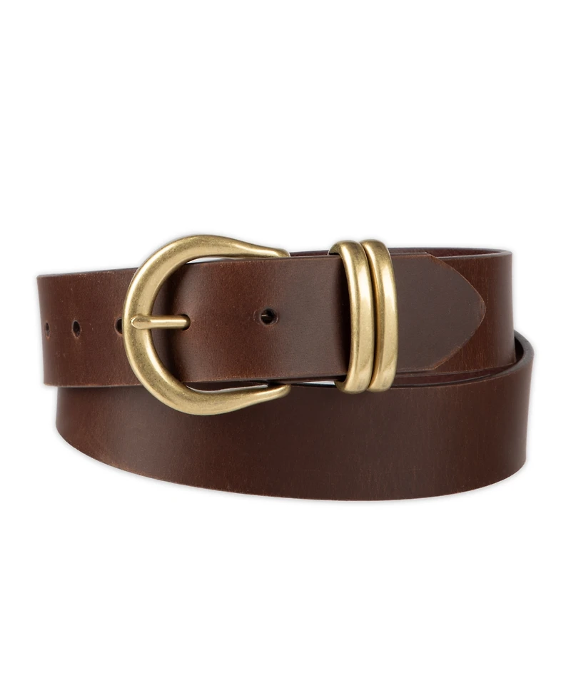 Levi's Women's Double Metal Loop Leather Belt