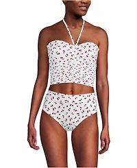 Lands' End Women's Ruched Halter Midkini Top