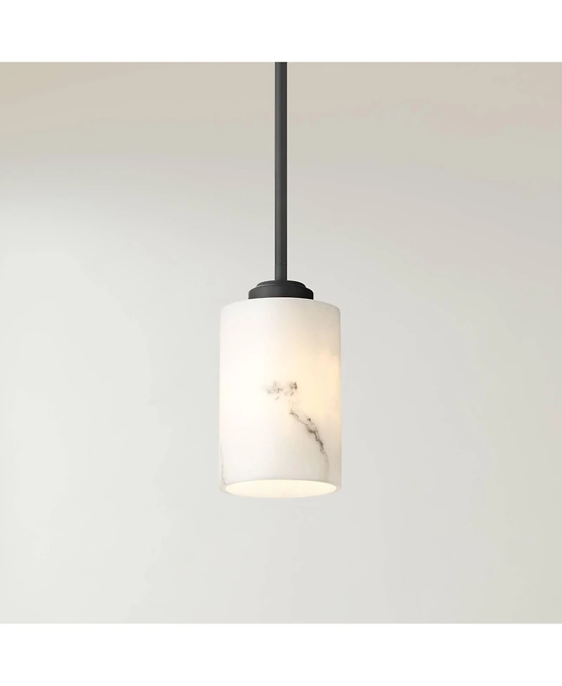 Possini Euro Design Stoker 5" Wide Faux Alabaster Mini Pendant Light