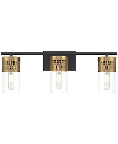 Possini Euro Design Berlin 23 1/2" High Modern 3 Light Bathroom Vanity Wall Lamp Light Fixture Mount Hardwired